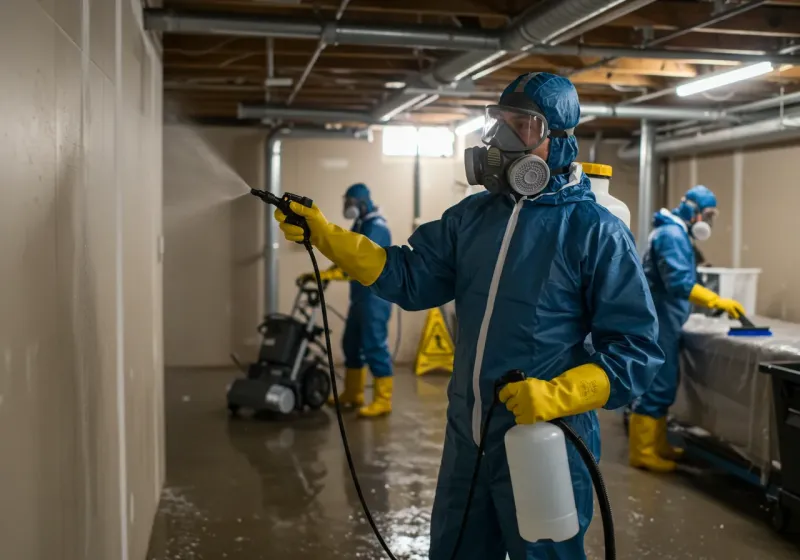 Basement Sanitization and Antimicrobial Treatment process in Bolivar County, MS